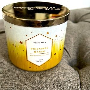 3 Wick Pineapple Mango Candle by White Barn